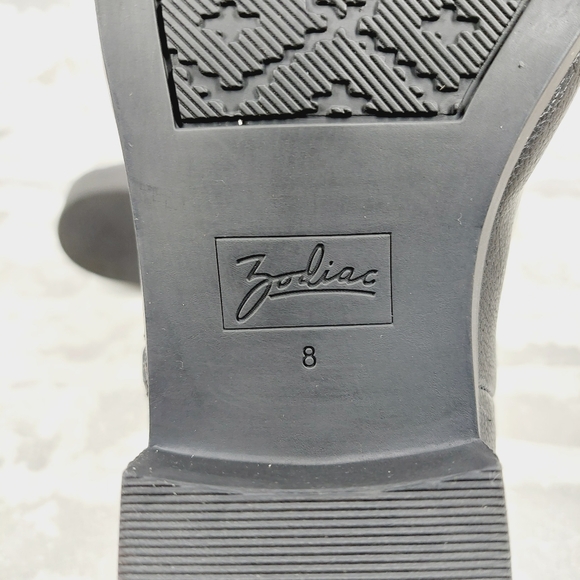 NEW Zodiac Women's Natural Val Western Black Zip Ankle Booties B511 - Picture 8 of 11